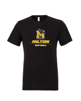 Milton HS Softball Split - Mens Tri Blend Shirt