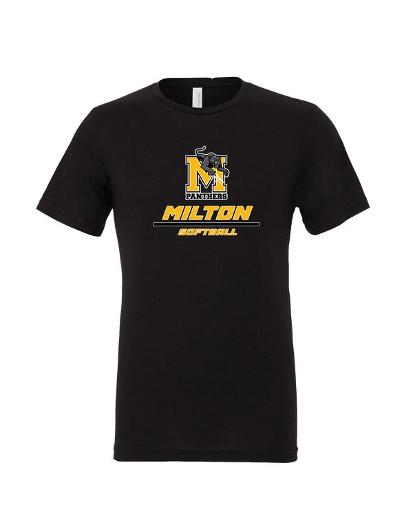 Milton HS Softball Split - Mens Tri Blend Shirt