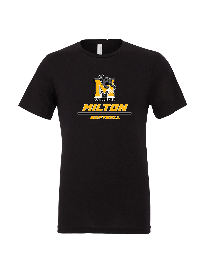Milton HS Softball Split - Mens Tri Blend Shirt