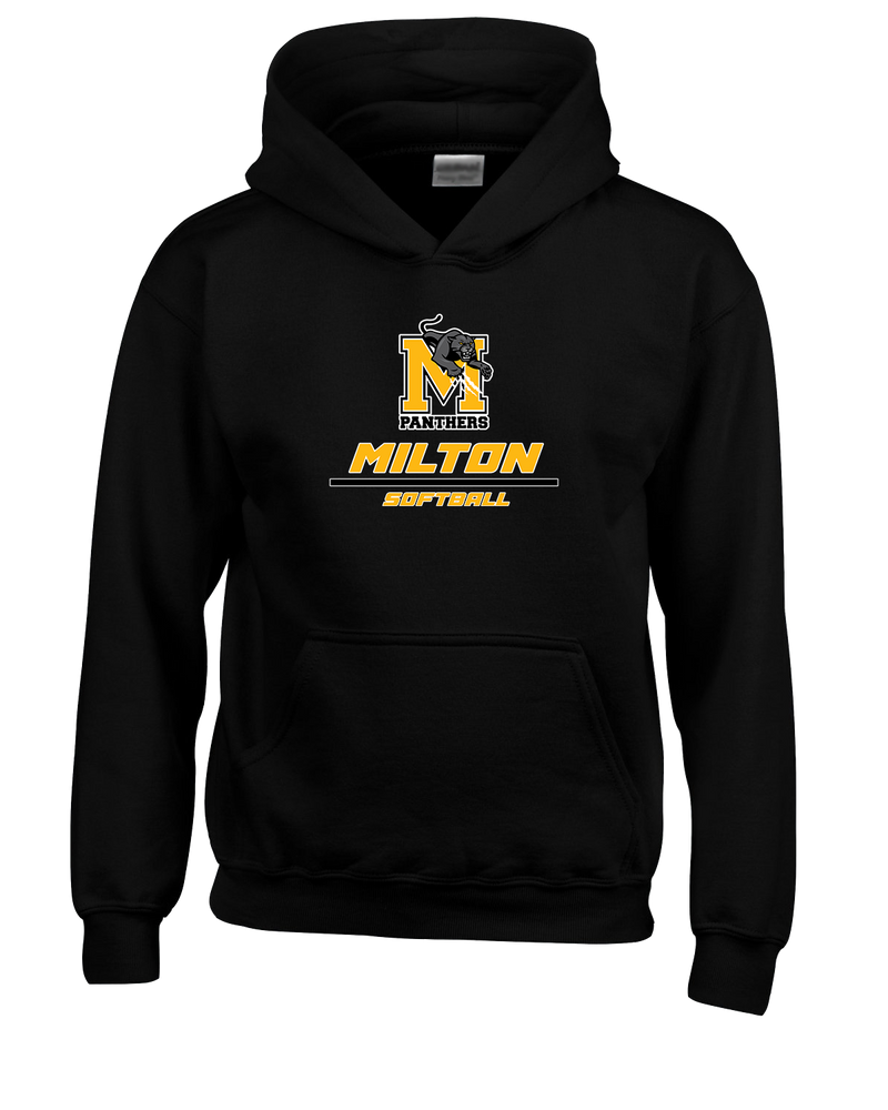 Milton HS Softball Split - Cotton Hoodie