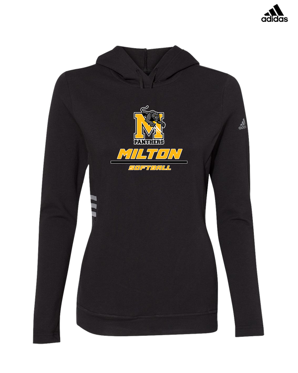 Milton HS Softball Split - Adidas Women's Lightweight Hooded Sweatshirt