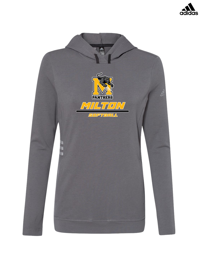Milton HS Softball Split - Adidas Women's Lightweight Hooded Sweatshirt