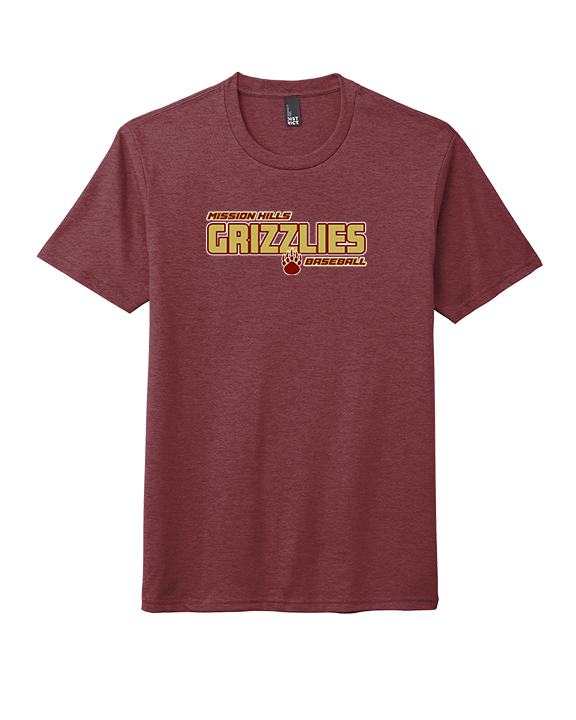 Mission Hills HS Baseball Bold - Tri-Blend Shirt