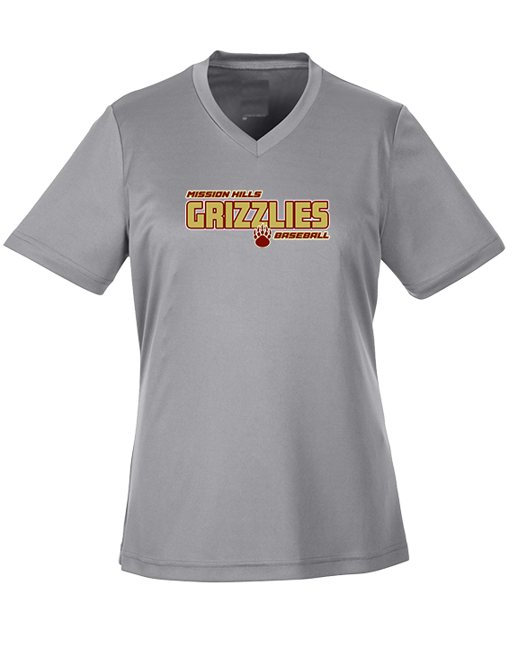 Mission Hills HS Baseball Bold - Womens Performance Shirt