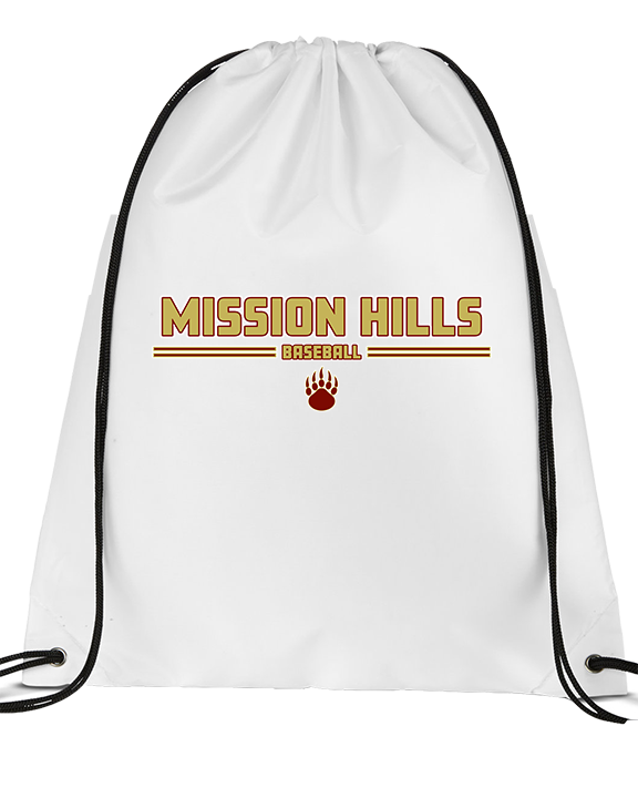 Mission Hills HS Baseball Keen - Drawstring Bag