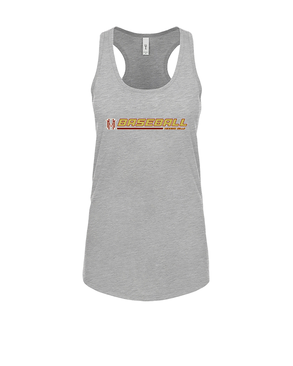 Mission Hills HS Baseball Lines - Womens Tank Top