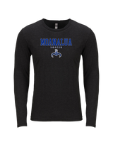 Moanalua HS  Girls Soccer Block - Tri Blend Long Sleeve