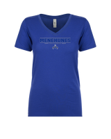 Moanalua HS Girls Basketball Border - Womens V-Neck