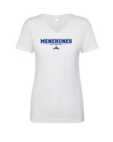 Moanalua HS Girls Basketball Border - Womens V-Neck