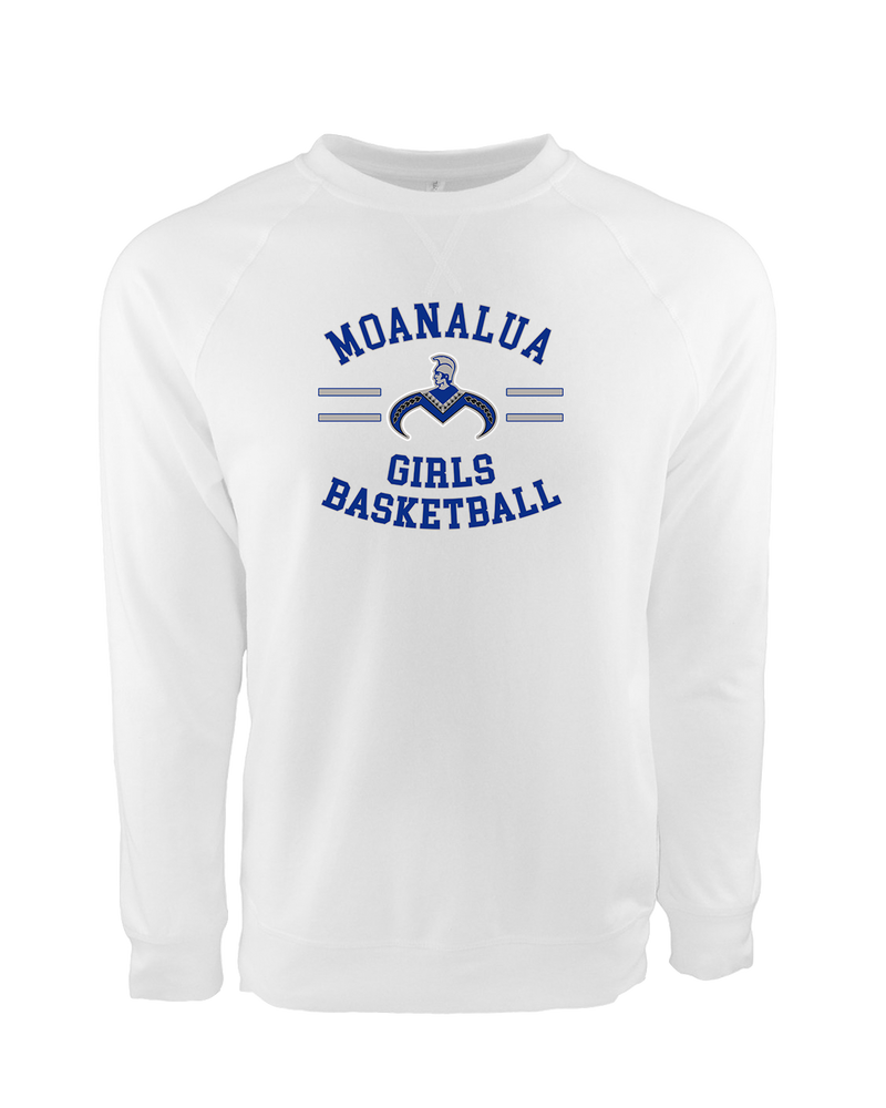 Moanalua HS Girls Basketball Curve - Crewneck Sweatshirt