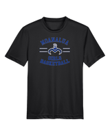 Moanalua HS Girls Basketball Curve - Youth Performance T-Shirt