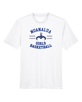 Moanalua HS Girls Basketball Curve - Youth Performance T-Shirt