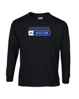 Moanalua HS  Girls Soccer Pennant - Mens Cotton Long Sleeve