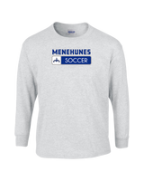 Moanalua HS  Girls Soccer Pennant - Mens Cotton Long Sleeve