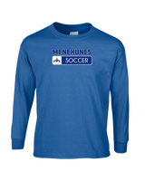 Moanalua HS  Girls Soccer Pennant - Mens Cotton Long Sleeve