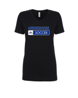 Moanalua HS  Girls Soccer Pennant - Womens V-Neck