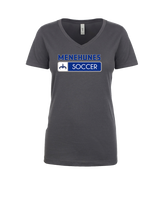 Moanalua HS  Girls Soccer Pennant - Womens V-Neck