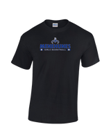 Moanalua HS Girls Basketball Stacked - Cotton T-Shirt