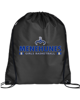 Moanalua HS Girls Basketball Stacked - Drawstring Bag