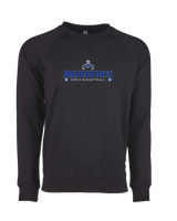 Moanalua HS Girls Basketball Stacked - Crewneck Sweatshirt
