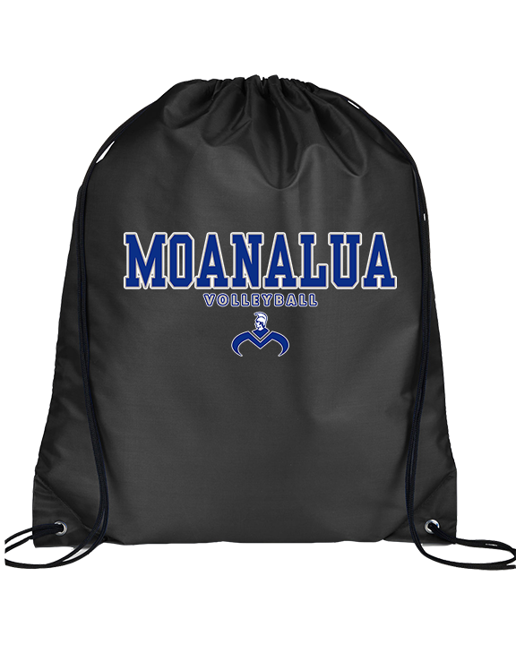 Moanalua HS Boys Volleyball Block - Drawstring Bag