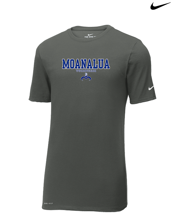 Moanalua HS Boys Volleyball Block - Mens Nike Cotton Poly Tee