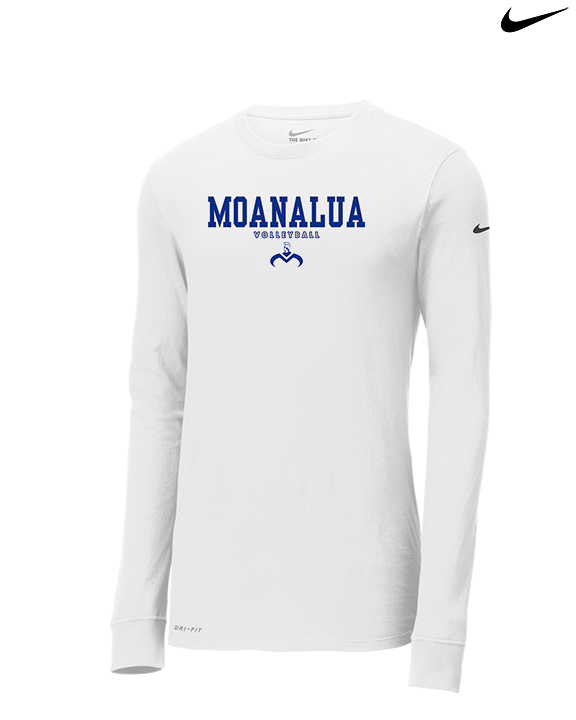 Moanalua HS Boys Volleyball Block - Mens Nike Longsleeve