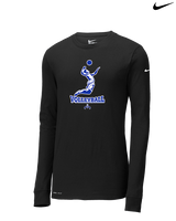 Moanalua HS Boys Volleyball Custom Spiker - Mens Nike Longsleeve
