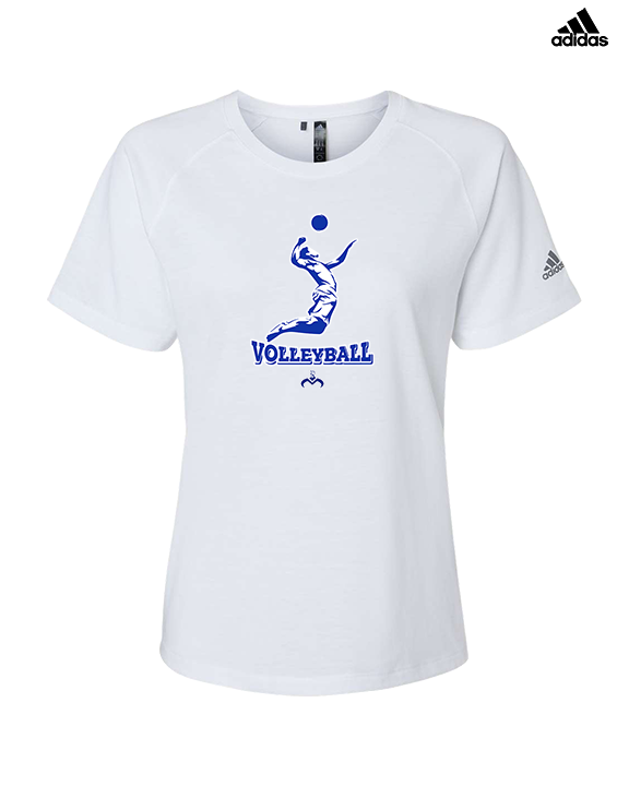 Moanalua HS Boys Volleyball Custom Spiker - Womens Adidas Performance Shirt