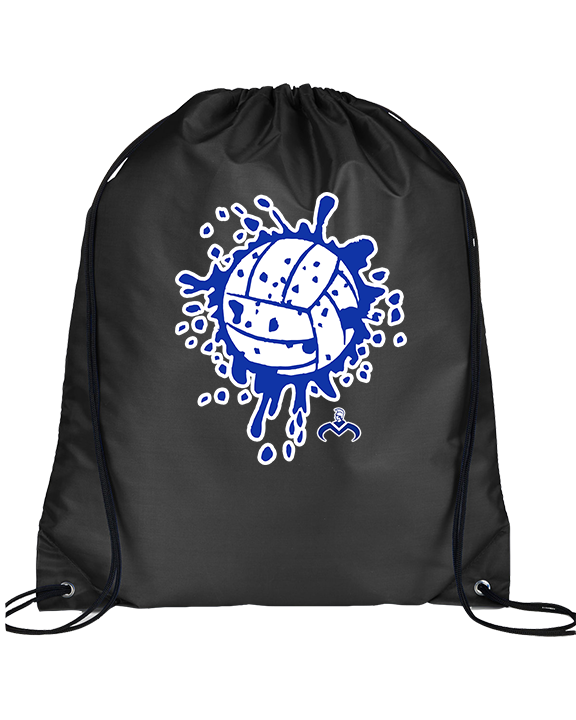 Moanalua HS Boys Volleyball Custom Splatter - Drawstring Bag