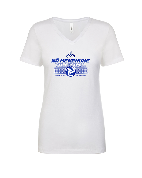 Moanalua HS Boys Volleyball Leave It - Womens Vneck