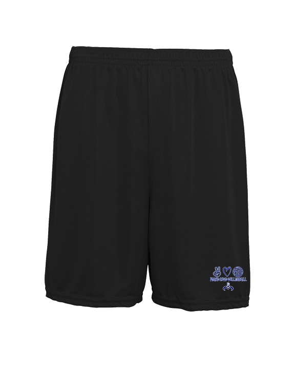 Moanalua HS Boys Volleyball Peace Love Volleyball - Mens 7inch Training Shorts