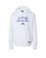 Moanalua HS Boys Volleyball Peace Love Volleyball - Oakley Performance Hoodie