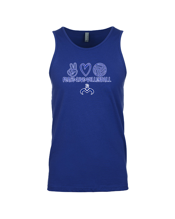 Moanalua HS Boys Volleyball Peace Love Volleyball - Tank Top