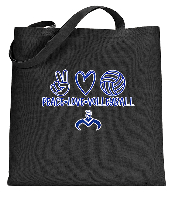 Moanalua HS Boys Volleyball Peace Love Volleyball - Tote