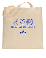 Moanalua HS Boys Volleyball Peace Love Volleyball - Tote
