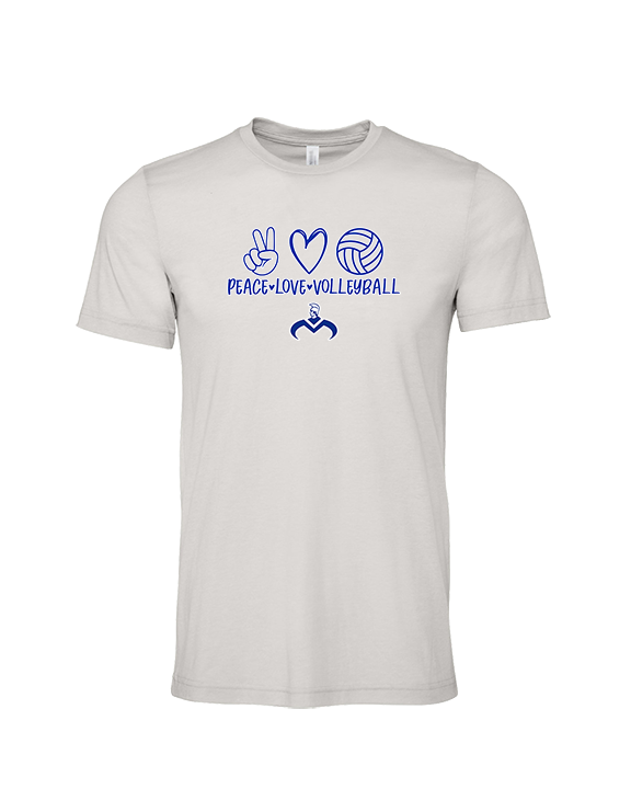 Moanalua HS Boys Volleyball Peace Love Volleyball - Tri-Blend Shirt
