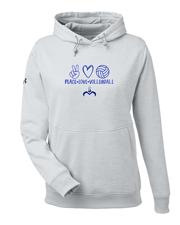 Moanalua HS Boys Volleyball Peace Love Volleyball - Under Armour Ladies Storm Fleece