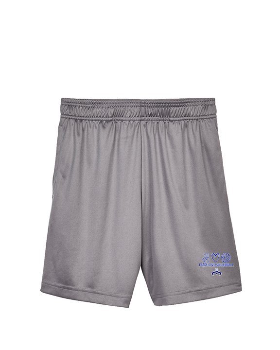 Moanalua HS Boys Volleyball Peace Love Volleyball - Youth Training Shorts