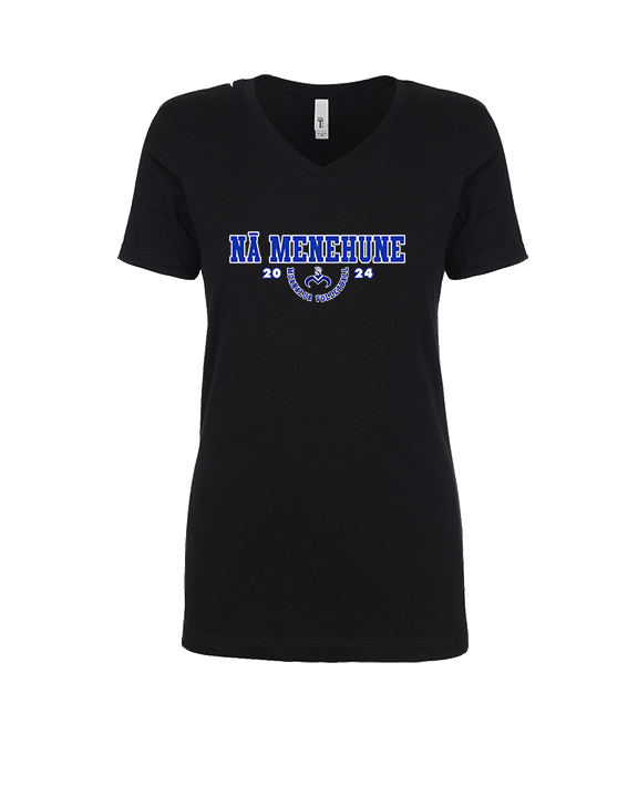 Moanalua HS Boys Volleyball Swoop - Womens Vneck