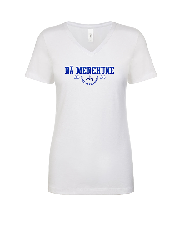 Moanalua HS Boys Volleyball Swoop - Womens Vneck