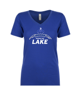 Moanalua HS Football Laces - Womens Vneck
