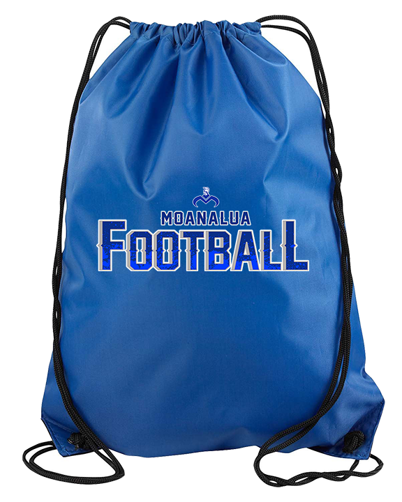 Moanalua HS Football Logo Football - Drawstring Bag