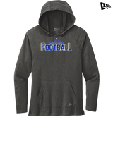 Moanalua HS Football Logo Football - New Era Tri-Blend Hoodie