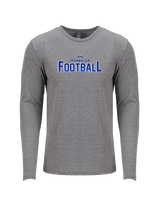 Moanalua HS Football Logo Football - Tri-Blend Long Sleeve