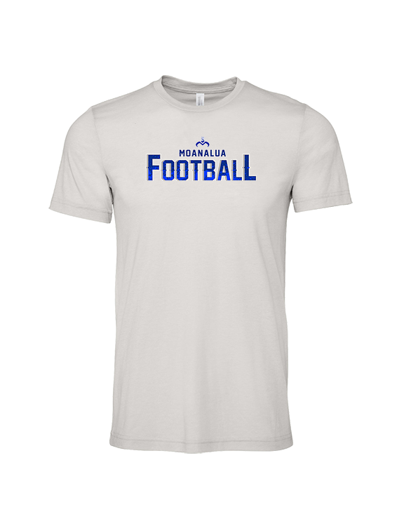 Moanalua HS Football Logo Football - Tri-Blend Shirt