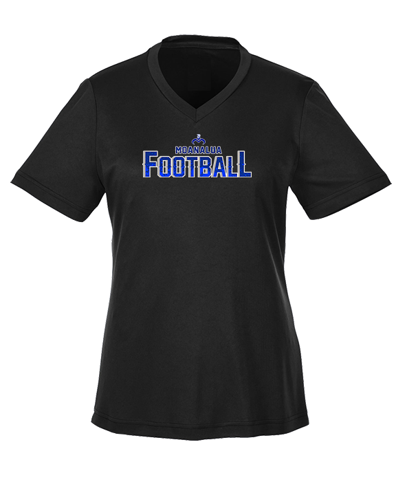 Moanalua HS Football Logo Football - Womens Performance Shirt