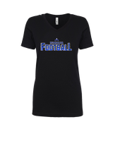 Moanalua HS Football Logo Football - Womens Vneck