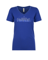 Moanalua HS Football Logo Football - Womens Vneck