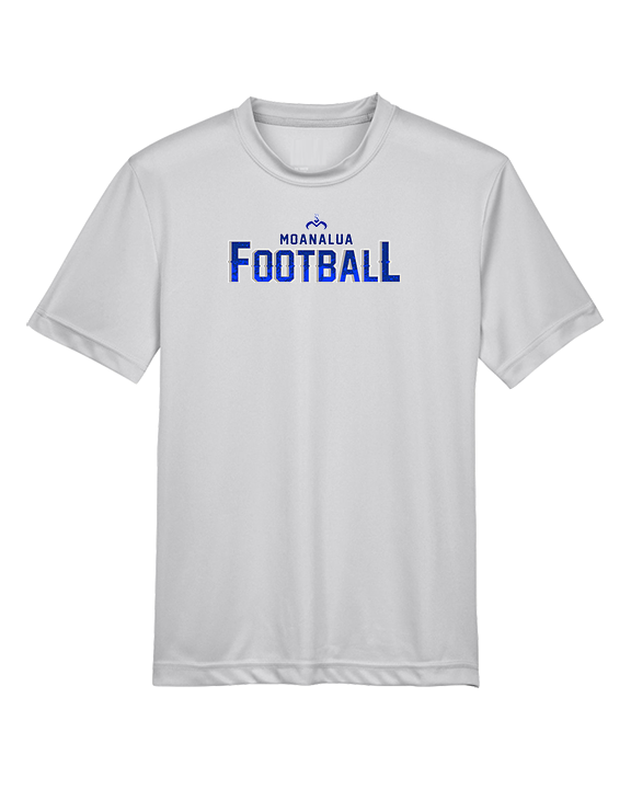 Moanalua HS Football Logo Football - Youth Performance Shirt
